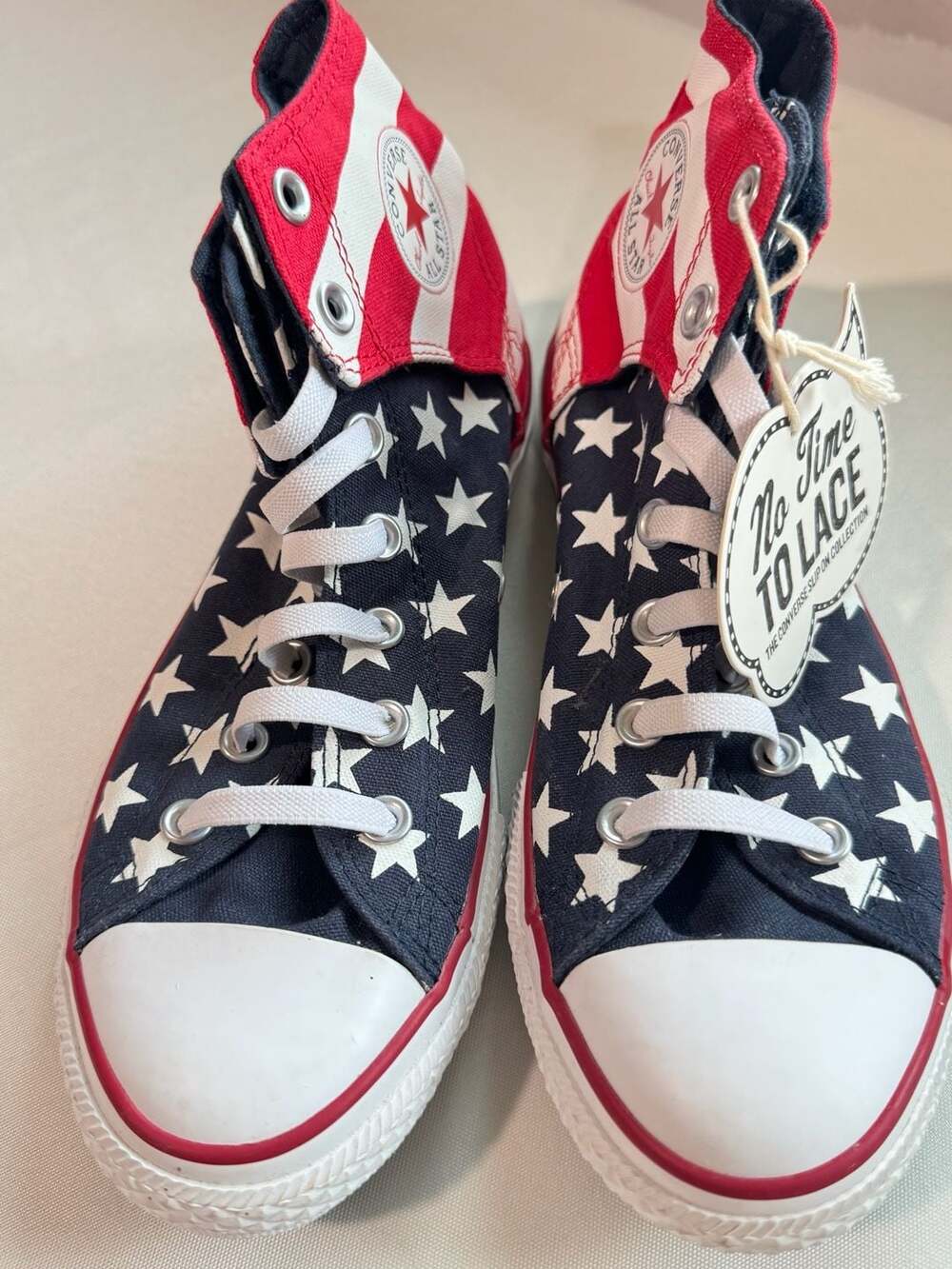 Converse Chuck Taylor American Flag High Top Sneakers Size 6 Patriotic